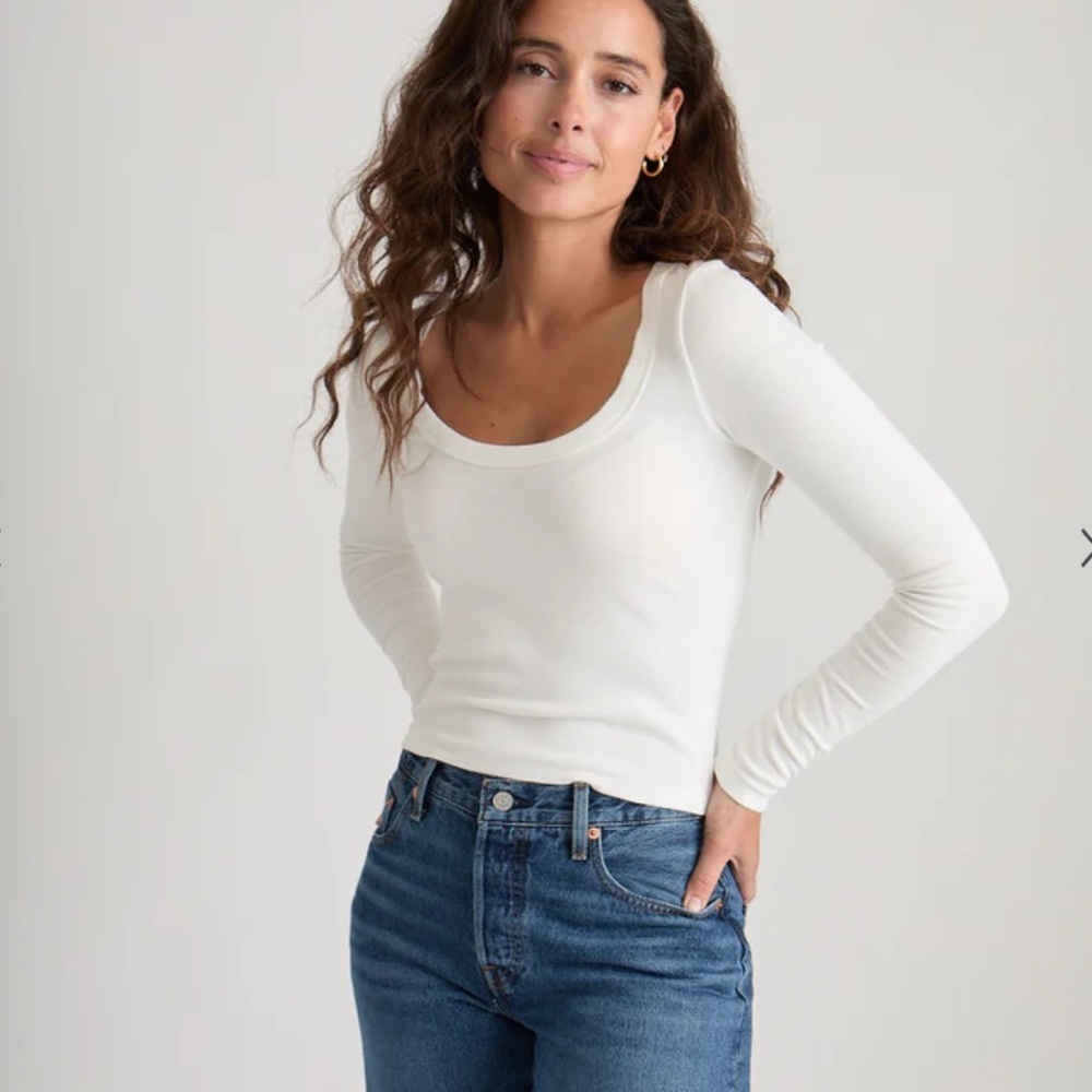 Marine Layer Lexi Rib Long Sleeve Crop
